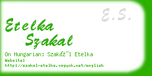 etelka szakal business card